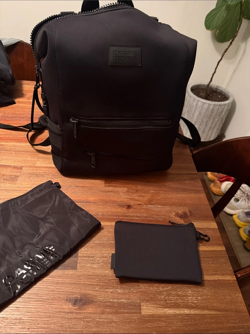 Dagne Dover Black Baby Bag Backpack